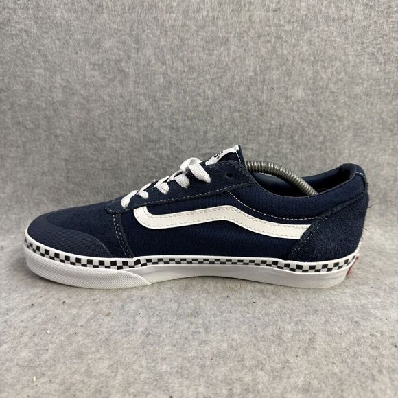 Vans Shoes Womens Size 6.5 Navy Blue & White Low Top Classic Skateboard Sneakers - Picture 6 of 9